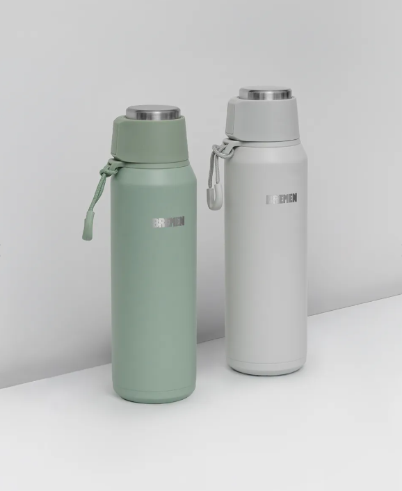 TERMO 600 cc. AC.INOX. VERDE BREMEN® - BR8211
