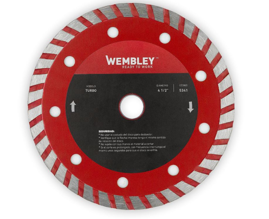 DISCO DIAMANTADO 4 1/2" COMBINADO [TURBO] WEMBLEY® - WE5341
