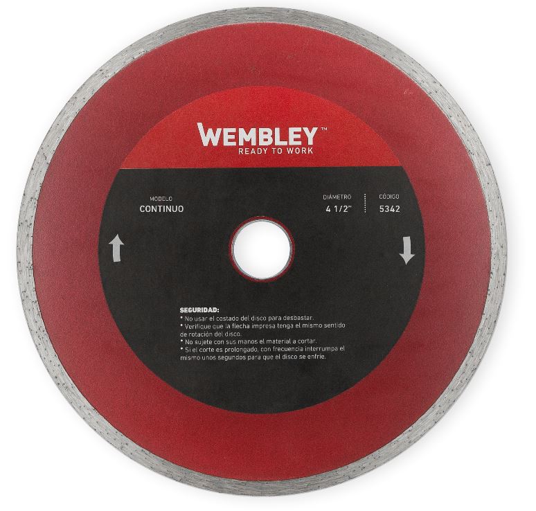 DISCO DIAMANTADO 4 1/2" HUMEDO [CONTINUO] WEMBLEY® - WE5342