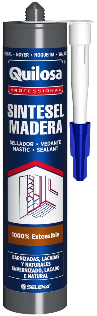 SELLADOR SILICONIZADO PARA MADERA SINTESEL ROBLE GRIS OSCURO 300 ml. QUILOSA - 10043710