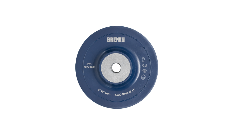 DISCO DE FIBRA 4-1/2" SOPORTE FLEXIBLE BREMEN® - BR8583