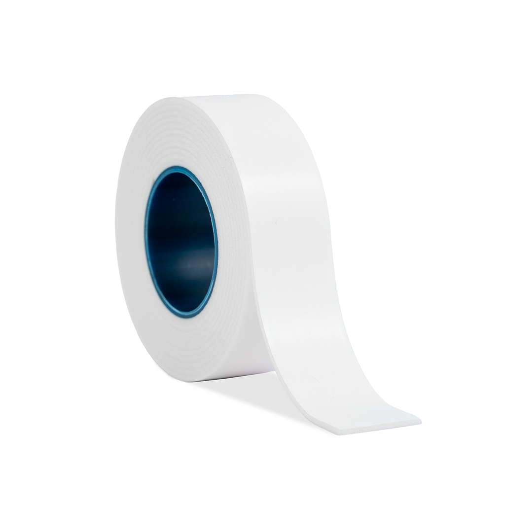 CINTA ADHESIVA DOBLE FAZ ESPUMADA 1,4mmX18mmX2m  [Blanca] x 12 Unidades BREMEN® - BR8816