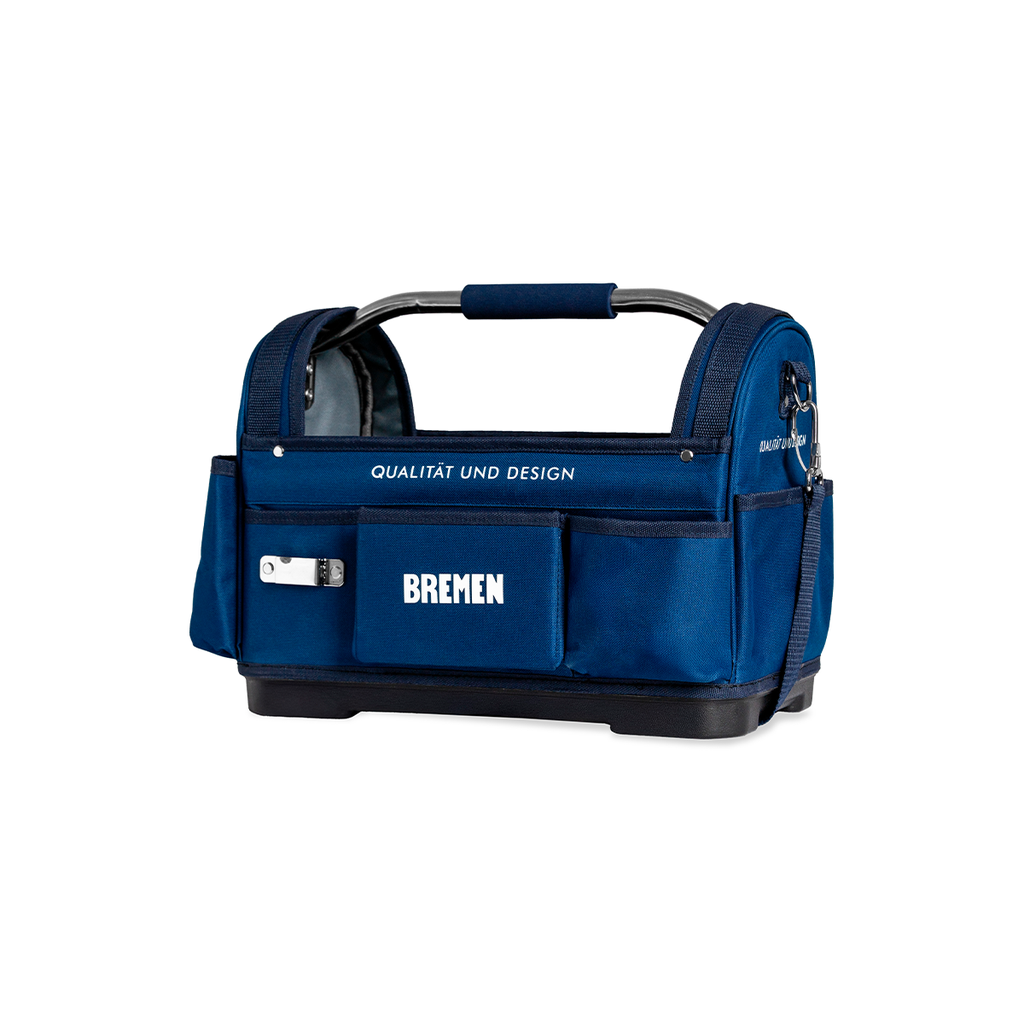 BOLSO PORTA HERRAMIENTAS ABIERTO 16" BASE PLASTICA BREMEN® - BR8660