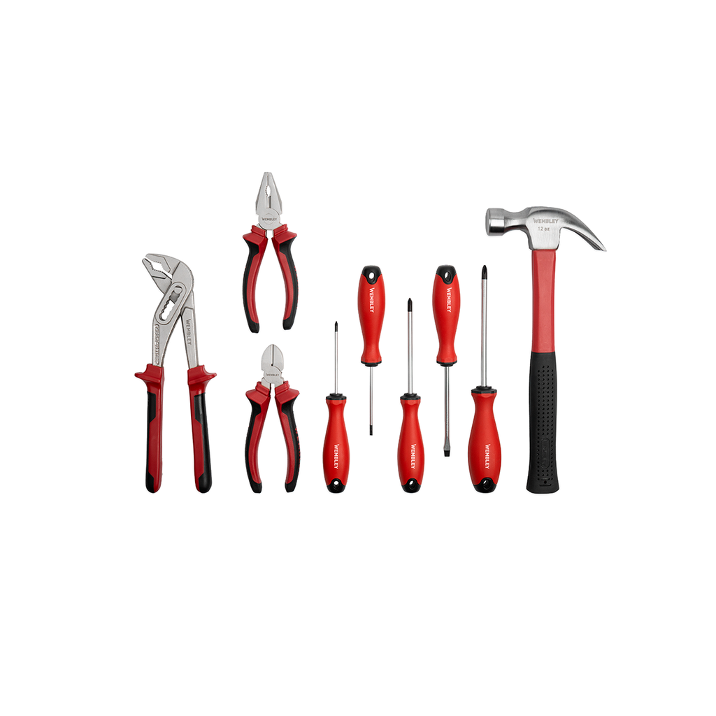 JUEGO DE HERRAMIENTAS MANUALES [9 PZS] WEMBLEY® - WE8659