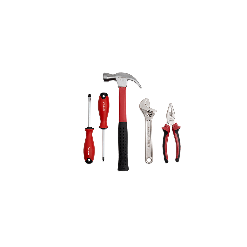 JUEGO DE HERRAMIENTAS MANUALES [5 PZS] WEMBLEY® - WE8658