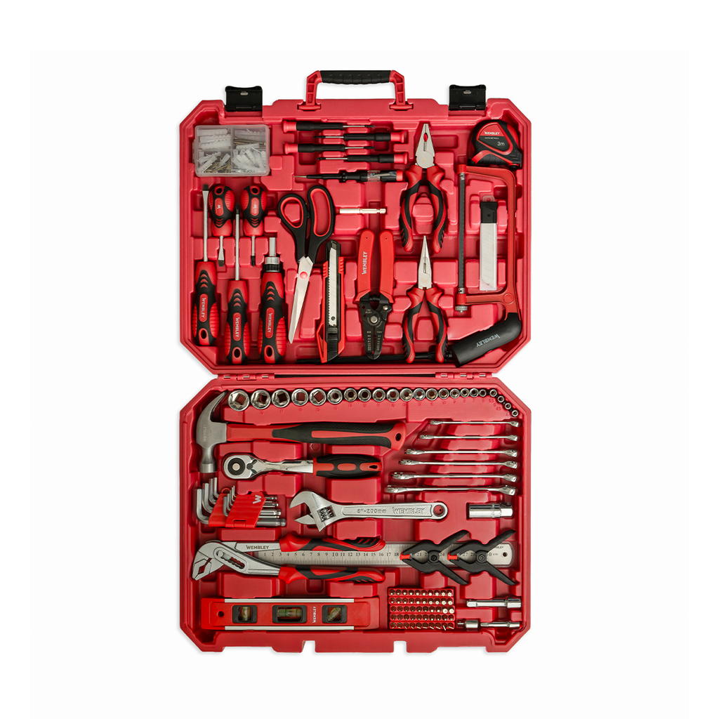 JUEGO DE HERRAMIENTAS MANUALES [140 PZS] WEMBLEY® - WE8743