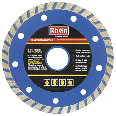 DISCO DIAMANTADO 4.5 TURBO (caja x 10 u.) RHEIN - RH0250