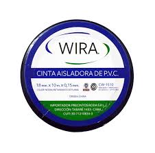 [WI0008] CINTA AISLADORA USO GENERAL 20 m NEGRA WIRA - WI0008