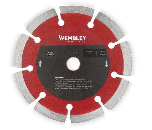 [WE5343] DISCO DIAMANTADO 7" SECO [LASER] WEMBLEY® - WE5343