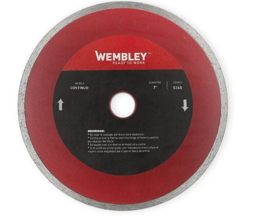 [WE5345] DISCO DIAMANTADO 7" HUMEDO [CONTINUO] WEMBLEY® - WE5345