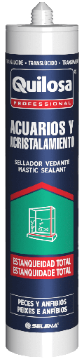 [10042500] SILICONA ACUARIOS Y ACRISTALAMIENTO TRANSPARENTE 290 ml. QUILOSA - 10042500