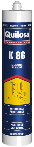 [10043806] SELLADOR DE SILICONA ACETICA K-86 BLANCO 300 ml. QUILOSA - 10043806