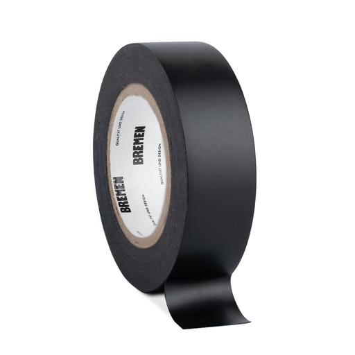 [BR8809] CINTA ADHESIVA AISLADORA 0,18mmX19mmX9,14m [Negra] x 10 Unidades BREMEN® - BR8809