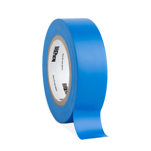 [BR8811] CINTA ADHESIVA AISLADORA 0,18mmX19mmX9,14m  [Azul] x 10 Unidades BREMEN® - BR8811