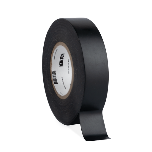 [BR8818] CINTA ADHESIVA AISLADORA 0,18mmX19mmX18m  [Negra] x 10 Unidades BREMEN® - BR8818
