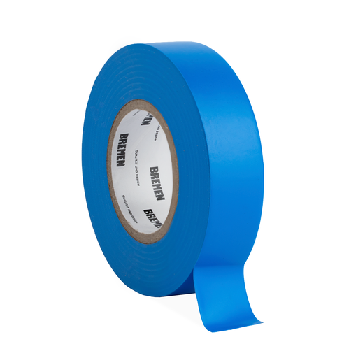 [BR8820] CINTA ADHESIVA AISLADORA 0,18mmX19mmX18m  [Azul] x 10 Unidades BREMEN® - BR8820